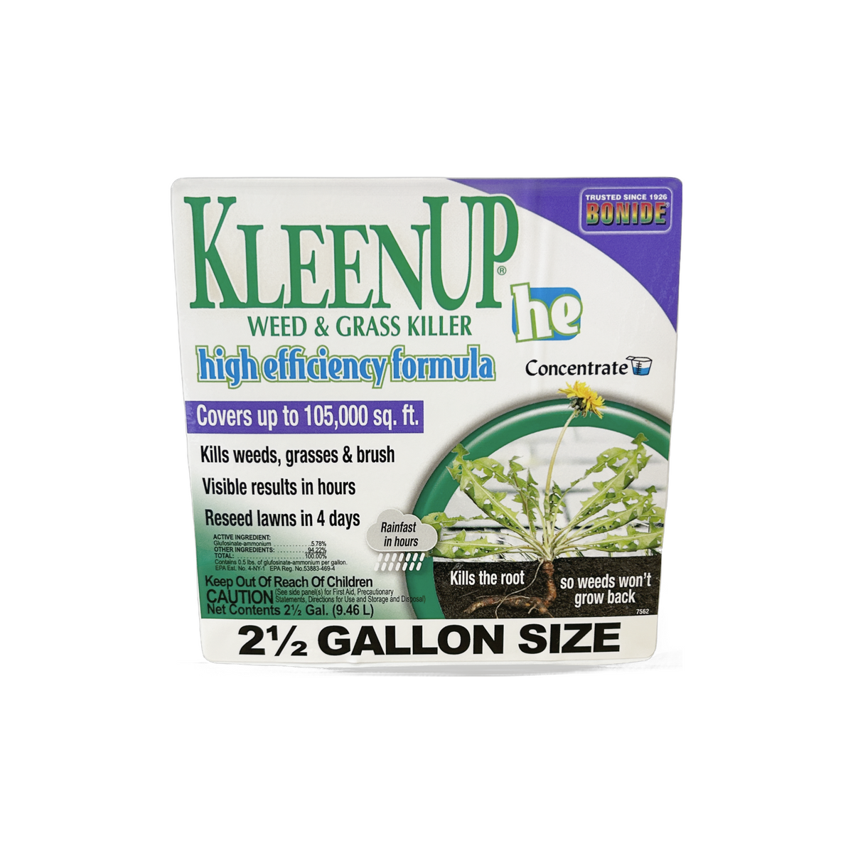 Bonide KleenUp Weed & Grass Killer, High Efficiency Formula, 2.5 Gallo