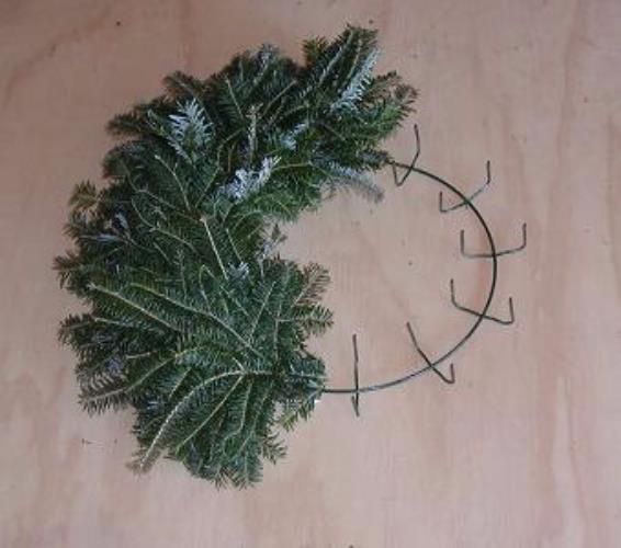Wreath Form, Inch Clamp Wreath Form 10) Christmas Wreath