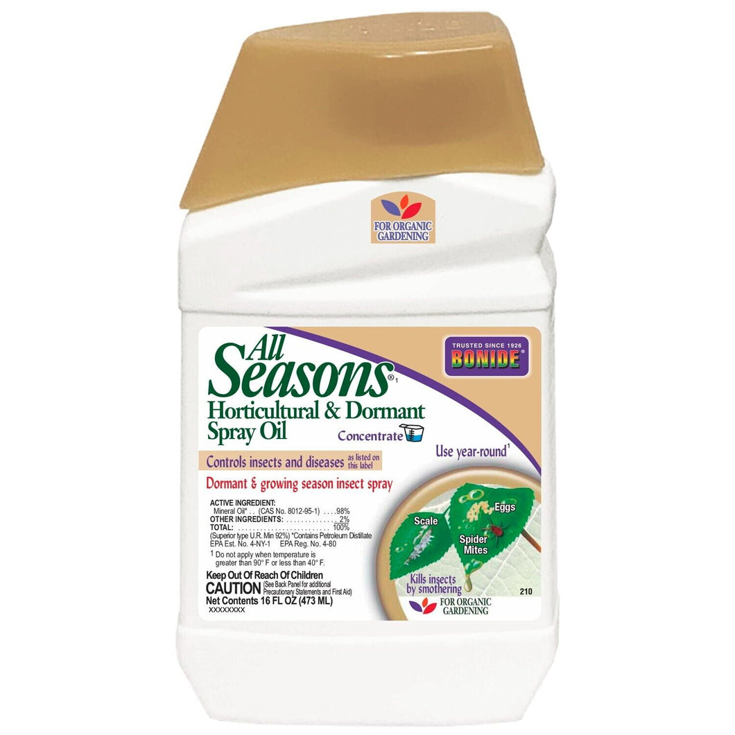 Bonide All Seasons Horticultural Spray Oil ( 16 oz ) For Trees, Vegetables