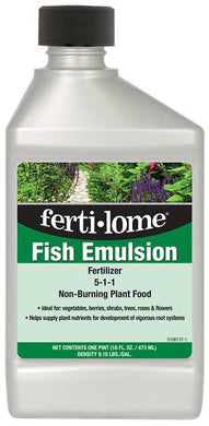 Fertilome Fish Emulsion Natural Organic Fertilizer 5-1-1 Non-Burning Plant Food