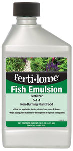 Fertilome Fish Emulsion Natural Organic Fertilizer 5-1-1 Non-Burning Plant Food