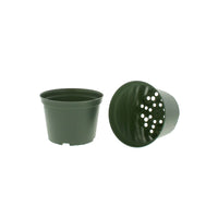 6 inch Flower Pot (Qty. 40), Nursery Container, Greenhouse Azalea Pots, Green 6"