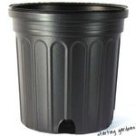 1 Gallon Nursery Pot (Qty.20), Trade Gallon Black Nursery Container, 6.5 inch