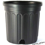1 Gallon Nursery Pot (Qty. 100), Black Trade Gallon, 6.5 Inch-Starting Gardens