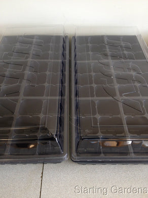 Seed Starting Kit,  2 Seed Trays, 2 Inserts, 2 Dome Lids, Seedling Starter Kit