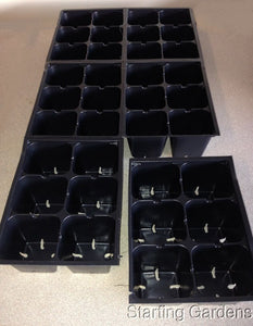 Seed Starting Kit,  2 Seed Trays, 2 Inserts, 2 Dome Lids, Seedling Starter Kit