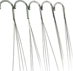 Wire Hangers For Baskets, 5 Pack - 21"- 4 Strong Wire Steel Hook Hanger