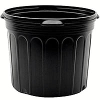 7 Gallon Black Nursery Pots, (Qty. 6), Plastic Nursery Greenhouse Container-Starting Gardens
