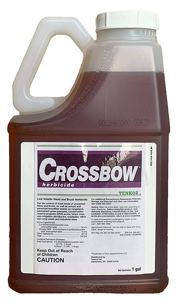Crossbow Herbicide Brush Killer, 1 Gallon by Tenkoz, Post Emergent Herbicide