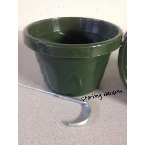 Plastic Hanger, Green Replacement Hangers for Hanging Baskets, (Qty. 5)