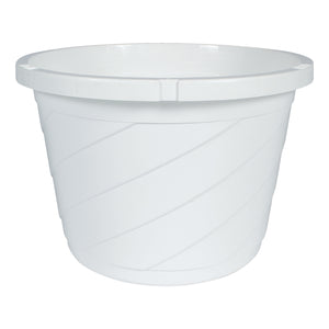12 inch white hanging planter Hanging Basket, White 12 Inch, (Qty. 5), Euro Style with Plastic Hange – Starting Gardens