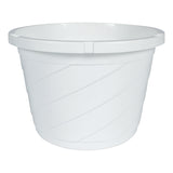 Hanging Basket, White 12 Inch, (Qty. 5), Euro Style with Plastic Hangers