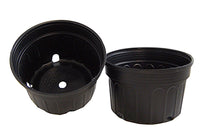 Mum Pan, (Qty. 25) 8x5 Black Nursery and Greenhouse Pot, Bulb Pot, Black C350