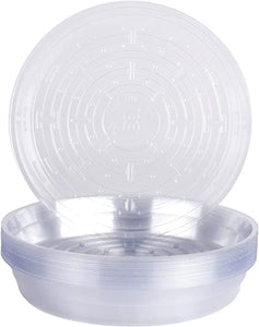 Curtis Wagner Round Clear Vinyl 8" Plant Saucer-25 Pack