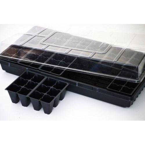 Seed Starter Germination Station Complete Kit w/ Dome, 72 Cell Tray an