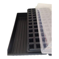 Seed Starting Kit, Solid Seed Tray, 72 Cell Plug tray, Dome Lid, Germination Kit-Starting Gardens