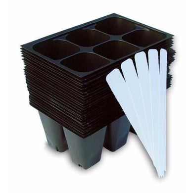 Seedling Starter Trays, 144 Cells: (24 Trays) Plus 5 Plant Labels, Seed Starting-Starting Gardens